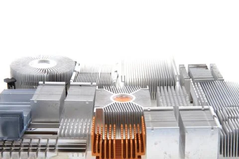Passive cpu coolers 스톡 사진