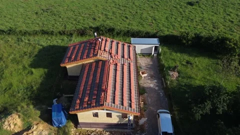 Passive houses Vídeo Stock 167905519