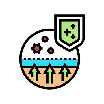 Passive immunity color icon vector illustration Illustrazione stock