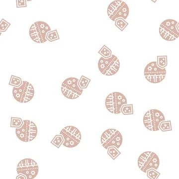 Passive immunity glyph seamless pattern 스톡 일러스트