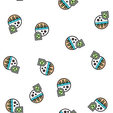 Passive immunity vector seamless pattern 스톡 일러스트