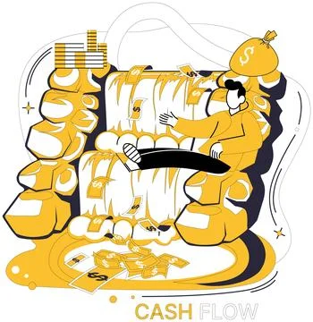 Passive income vector illustration. Saving, quiet savior, stores treasures ha Illustrazione stock