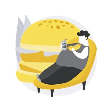 Passive lifestyle abstract concept vector illustration. Illustrazione stock