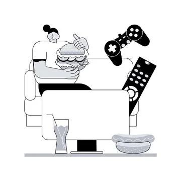Passive lifestyle abstract concept vector illustration. Stock Illustration