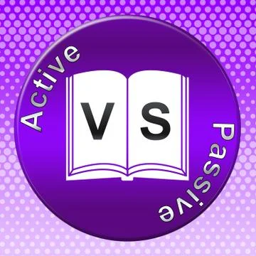 Passive Or Active Badge Means Aggressive Energetic Action 3d Illustration イラスト素材