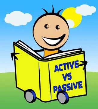 Passive Or Active Kid Means Aggressive Energetic Action 3d Illustration Stockillustratie