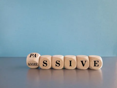 Passive or aggressive symbol. Stock Photos