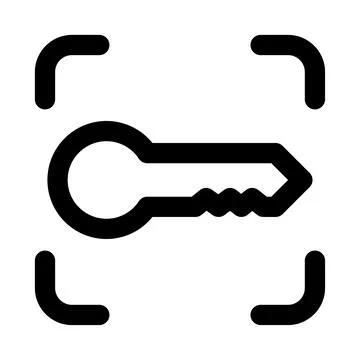Passkey icon. Editable line icon. Professional and modern outline icon vect.. イラスト素材
