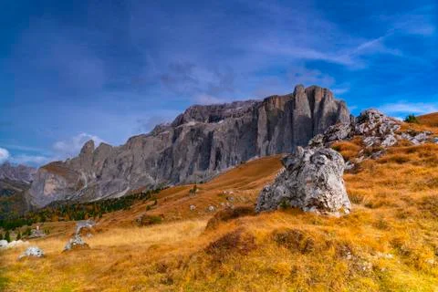 Passo Sella Stock Photos
