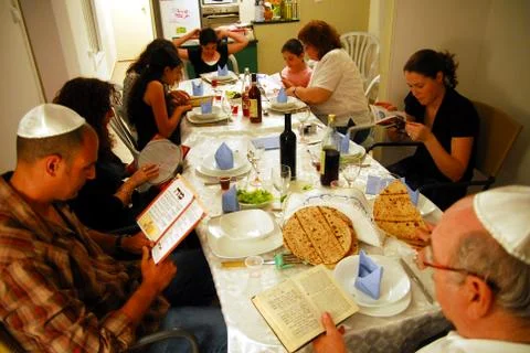 Passover dinner celebrations Stock-Fotos
