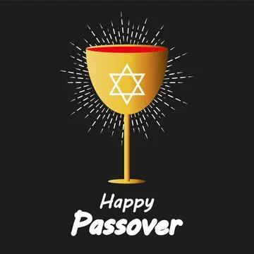 Passover Happy cup Stock Illustration