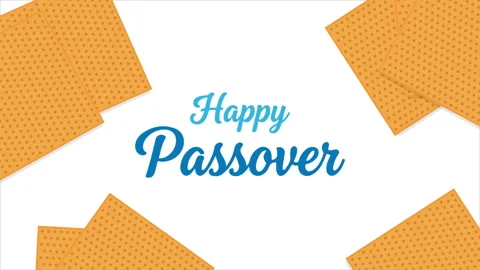 Passover happy matzah background Stock Footage 341357054