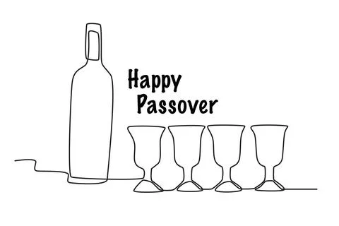Passover in the Jews and Passover in different Stock Illustration