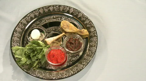 Passover plate 1 Stockbeeldmateriaal 600500