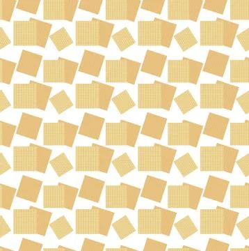 Passover seamless pattern with matzah. Pesach endless background, texture. .. Stock Illustration