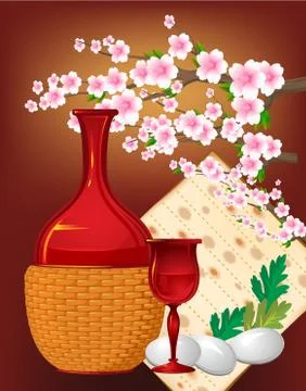 Passover still life 스톡 일러스트