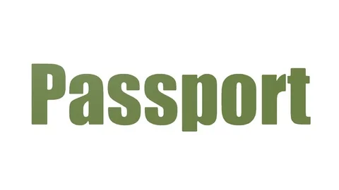 Passport Animated Tag Cloud Isolated 動画素材 107233634