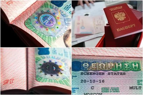 Passport on application form Stock Photos