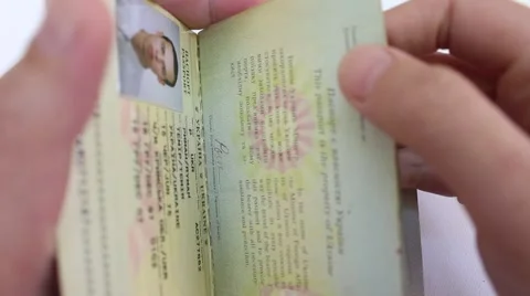 Passport control Vídeo Stock 54732691