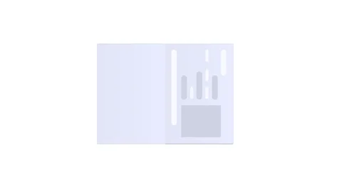 Passport. Documents.  Animation personal information. Cartoon Stock Footage 126314282