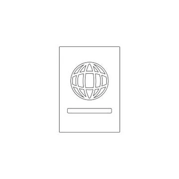 Passport. flat vector icon Stock Illustration