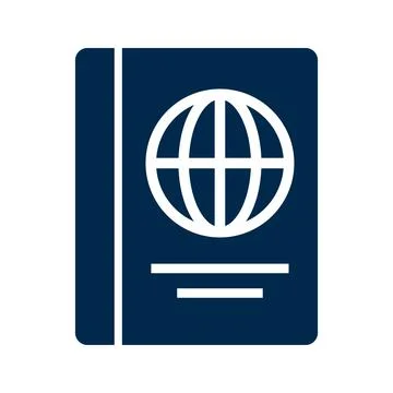 Passport icon. ID document. Vector. Stock Illustration