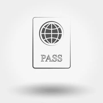 Passport icon Stock Illustration
