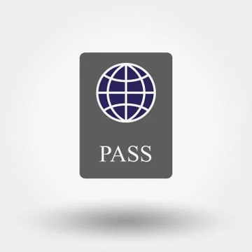 Passport icon Stock Illustration
