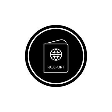 Passport icon vector Stock Illustration