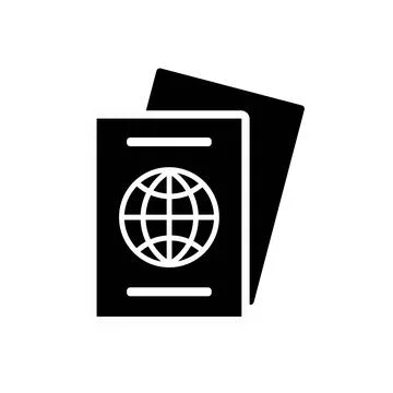 Passport Icon. Vector. Illustration. Isolate on white background. Stock Illustration