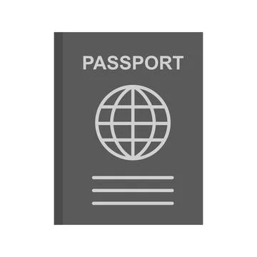 Passport icon vector image. Stock Illustration