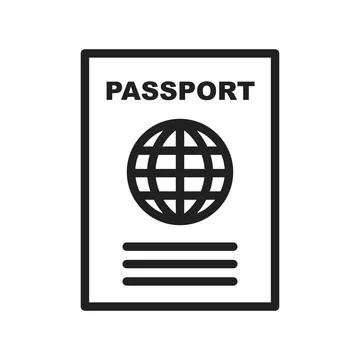 Passport icon vector image. Suitable for mobile apps, web apps and print media. Illustrazione stock