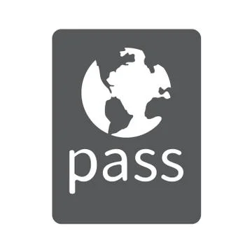 Passport identification icon Stock Illustration