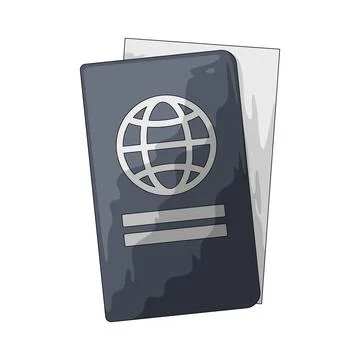 Passport illustration Stock Illustration