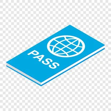 Passport isometric 3d icon Stock Illustration