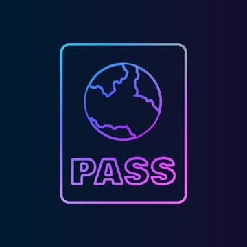 Passport nolan icon. Simple thin line, outline vector of Summer icons for UI  Stock Illustration