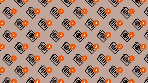Passport Pattern Background Loop Animation - Travel Documents. Stock Footage 325403564