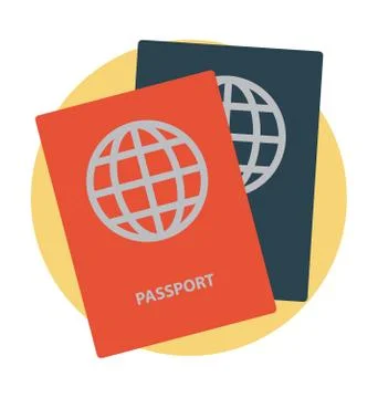 Passport Vector Icon Illustrazione stock