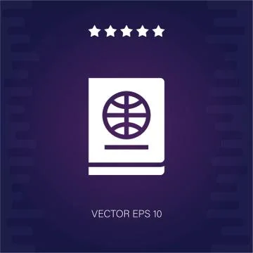Passport vector icon Stock Illustration