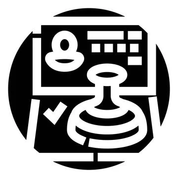 Passport visa document approval concept with rubber stamp Stock Illustration