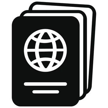Passports Document Stack Vector Icon Stock Illustration
