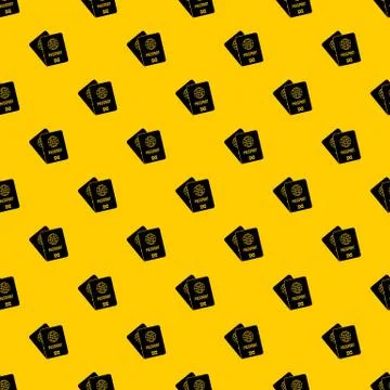 Passports with map pattern vector Illustrazione stock