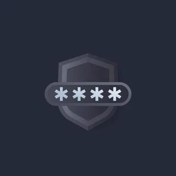 Password access, computer security Illustrazione stock