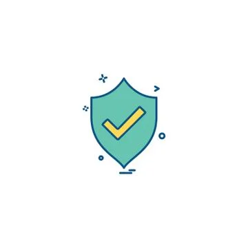 Password and security icon design vector Stock Illustration