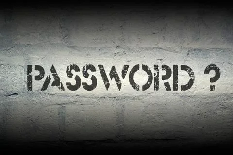 Password ask Stock-Fotos