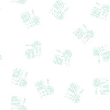 Password attacks glyph seamless pattern 스톡 일러스트