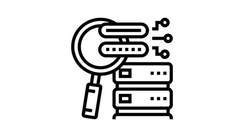 Password attacks line icon animation Stock Footage 224355363