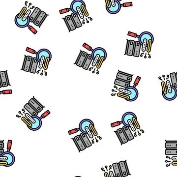 Password attacks vector seamless pattern 스톡 일러스트