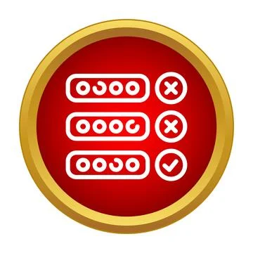 Password authentication login security concept with checkmark success Stock Illustration