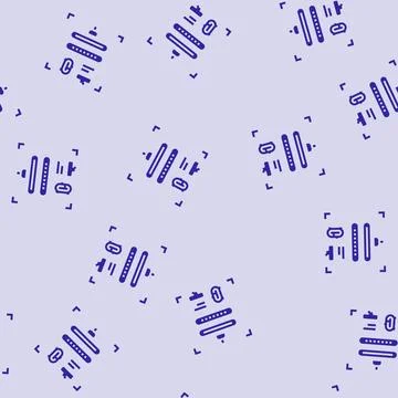 Password biometrics integration glyph seamless pattern Illustrazione stock